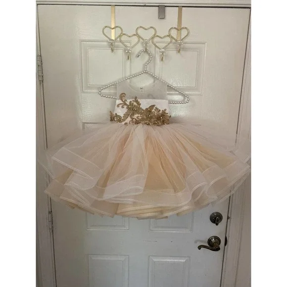 Gorgeous Tulle Princess Birthday Flower Girl Pageant Dress